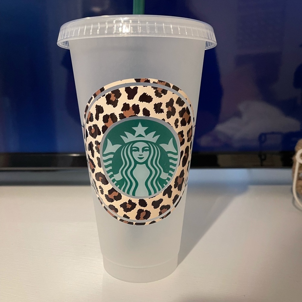 Cheetah Print Starbucks Cup